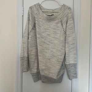 Oversized terry cloth sweater